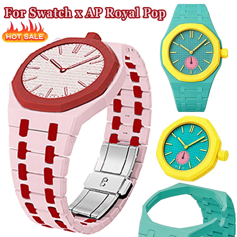 Luxury Watch Ap - Bioceramic Case+Strap For Swatch x AP