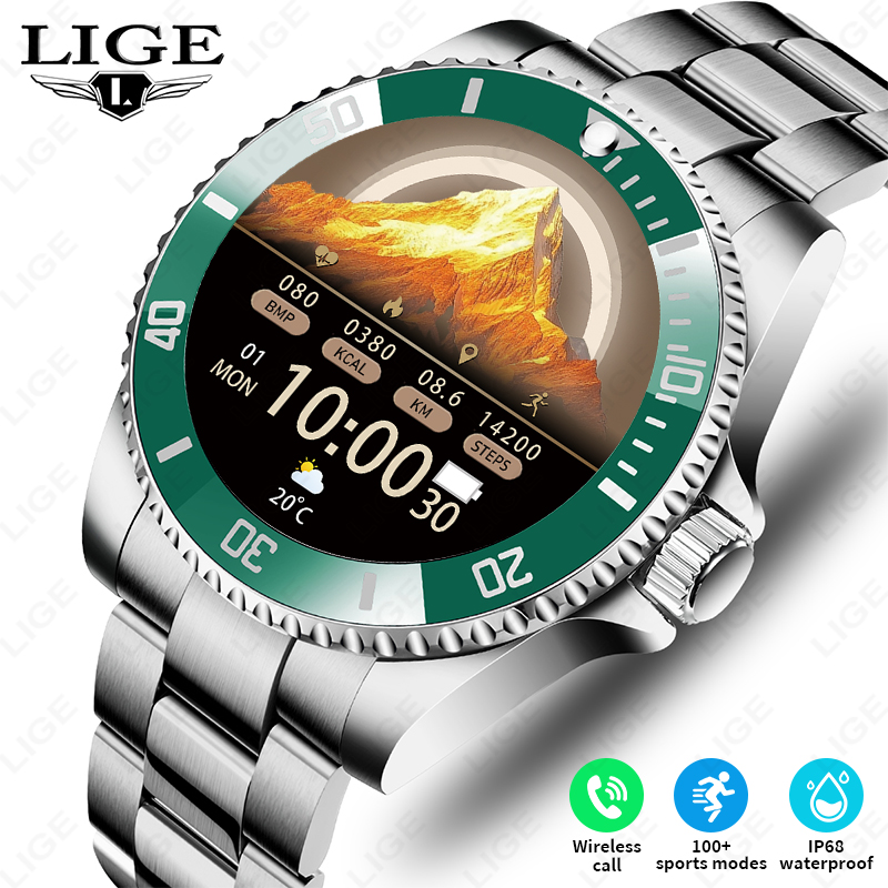 LIGE New Smart Watch Men Bluet - đánh giá và giá Luxury Watch In The World