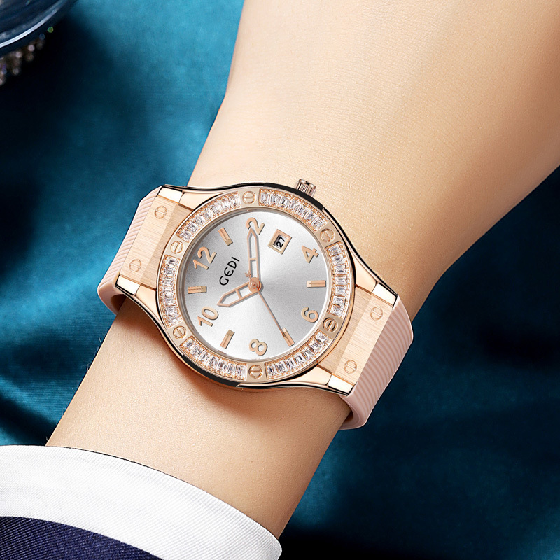 Fashion GEDI Light Luxury Diam - đánh giá và giá Luxury Watch Girl