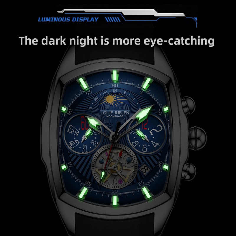 Men's Luxury Quartz Watch with - đánh giá và giá Tourbillon Movement Watch