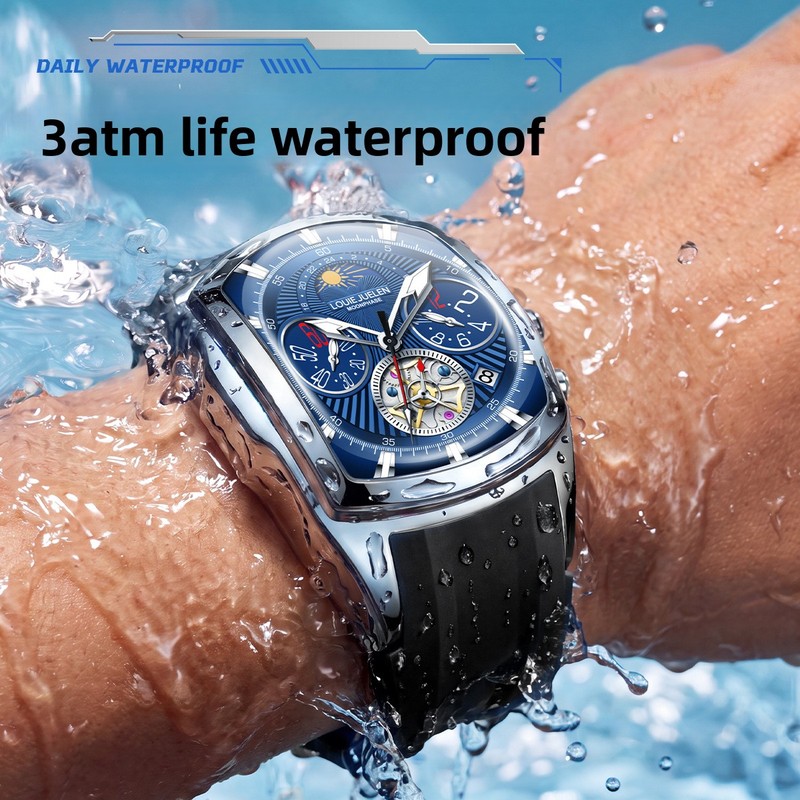 Men's Luxury Quartz Watch with - đánh giá và giá Tourbillon Movement Watch