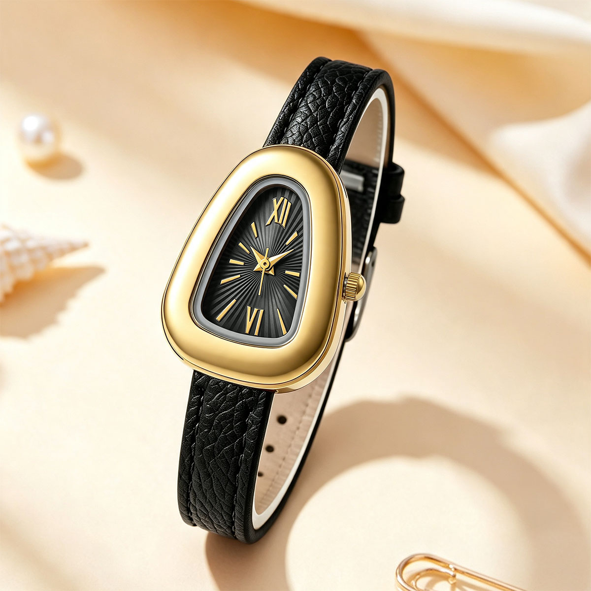Irregular Oval Quartz Watches  - đánh giá và giá Watch Triangle Luxury