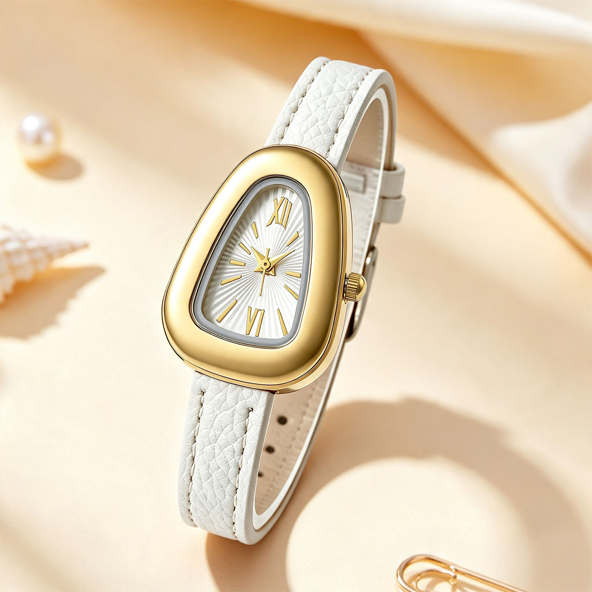 Irregular Oval Quartz Watches  - đánh giá và giá Watch Triangle Luxury