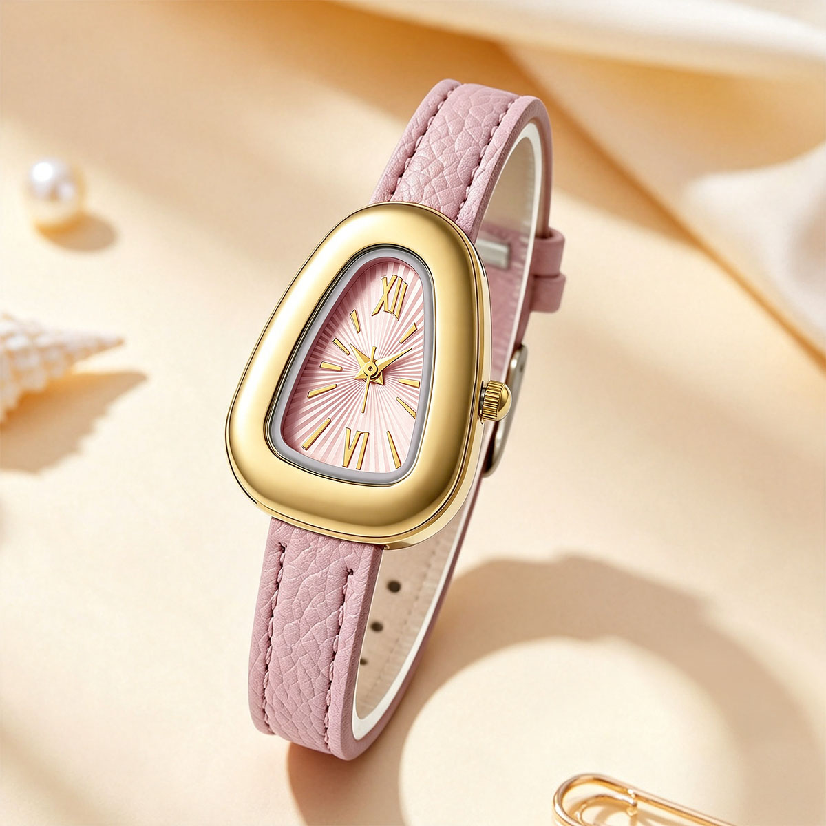 Irregular Oval Quartz Watches  - đánh giá và giá Watch Triangle Luxury