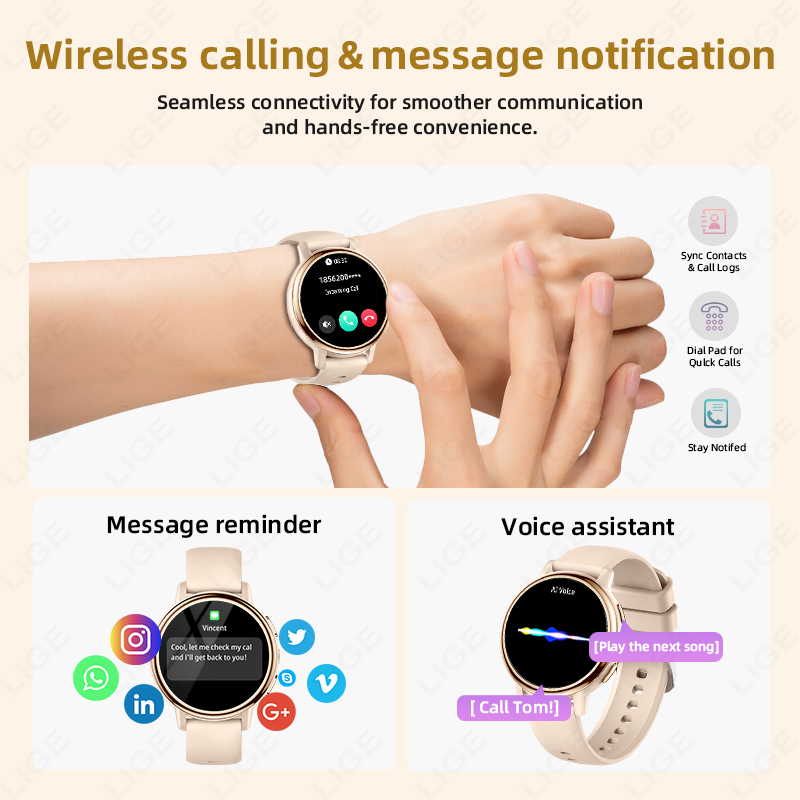 2026 LIGE Women Smart Watch Lu - đánh giá và giá Luxury Watch In The World