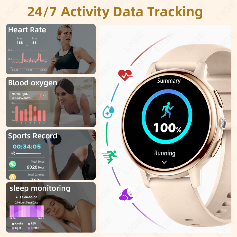 2026 LIGE Women Smart Watch Lu - đánh giá và giá Luxury Watch In The World