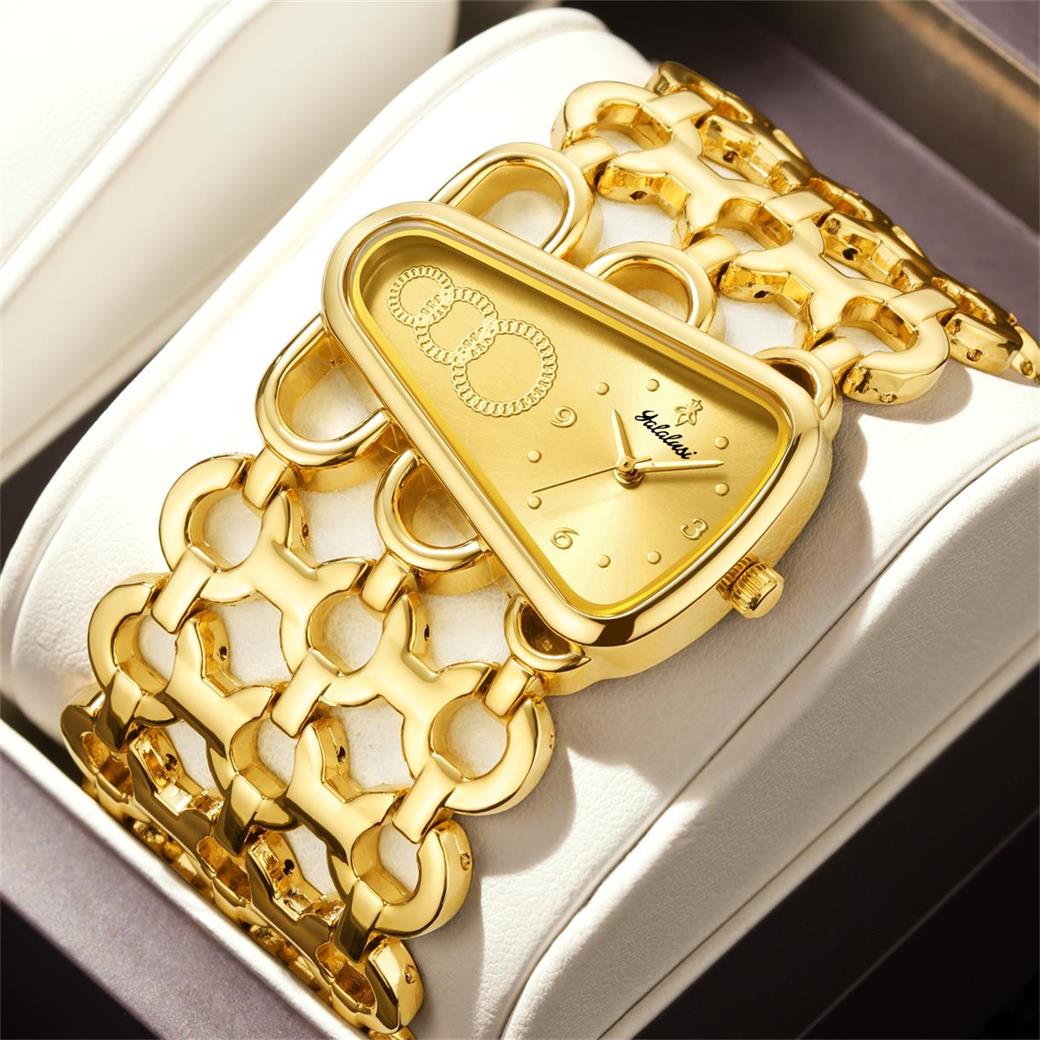 YaLaLuSi Women Triangle Gold W - đánh giá và giá Watch Triangle Luxury