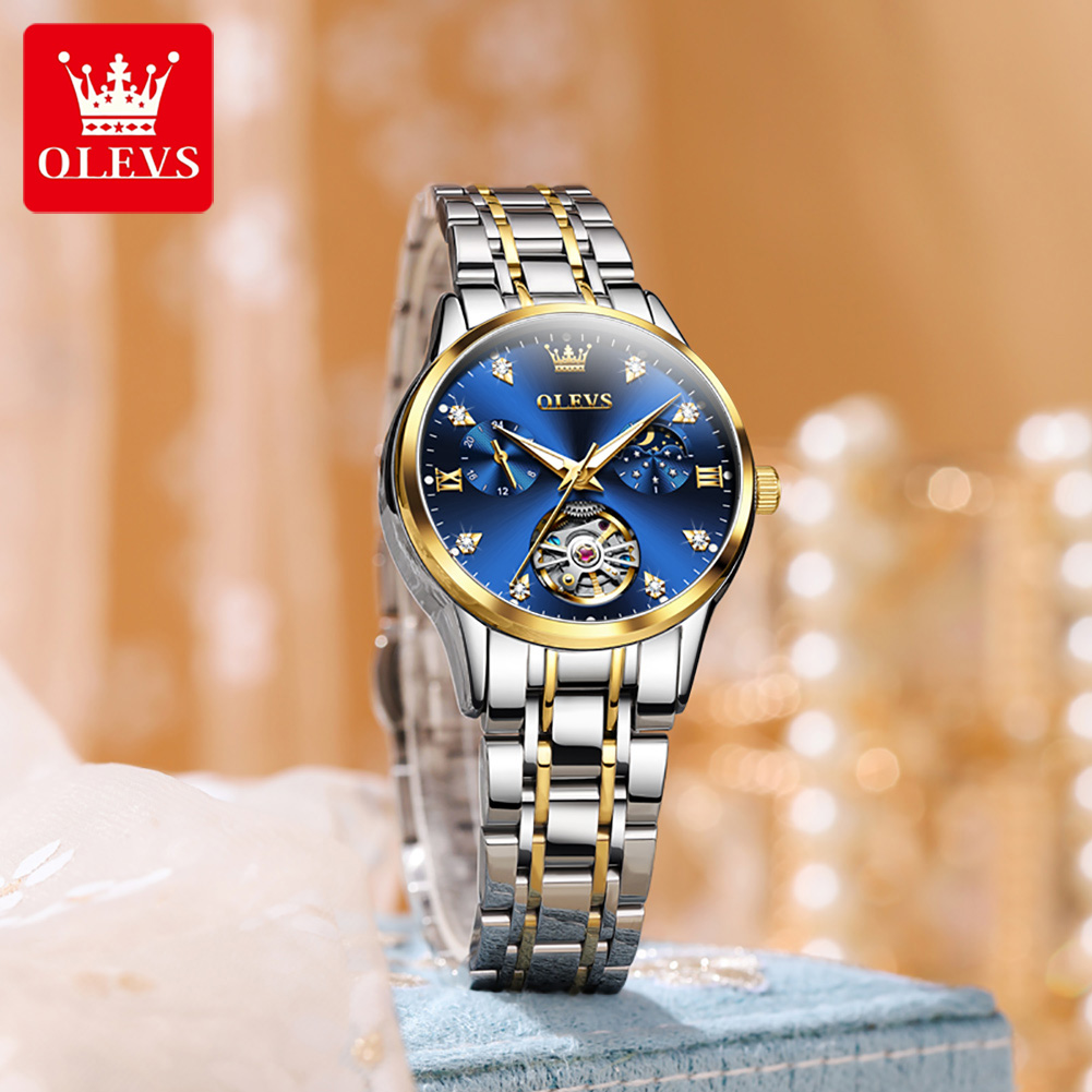 OLEVS Đồng Hồ Nữ Sang Trọng To - đánh giá và giá Tourbillon Movement Watch