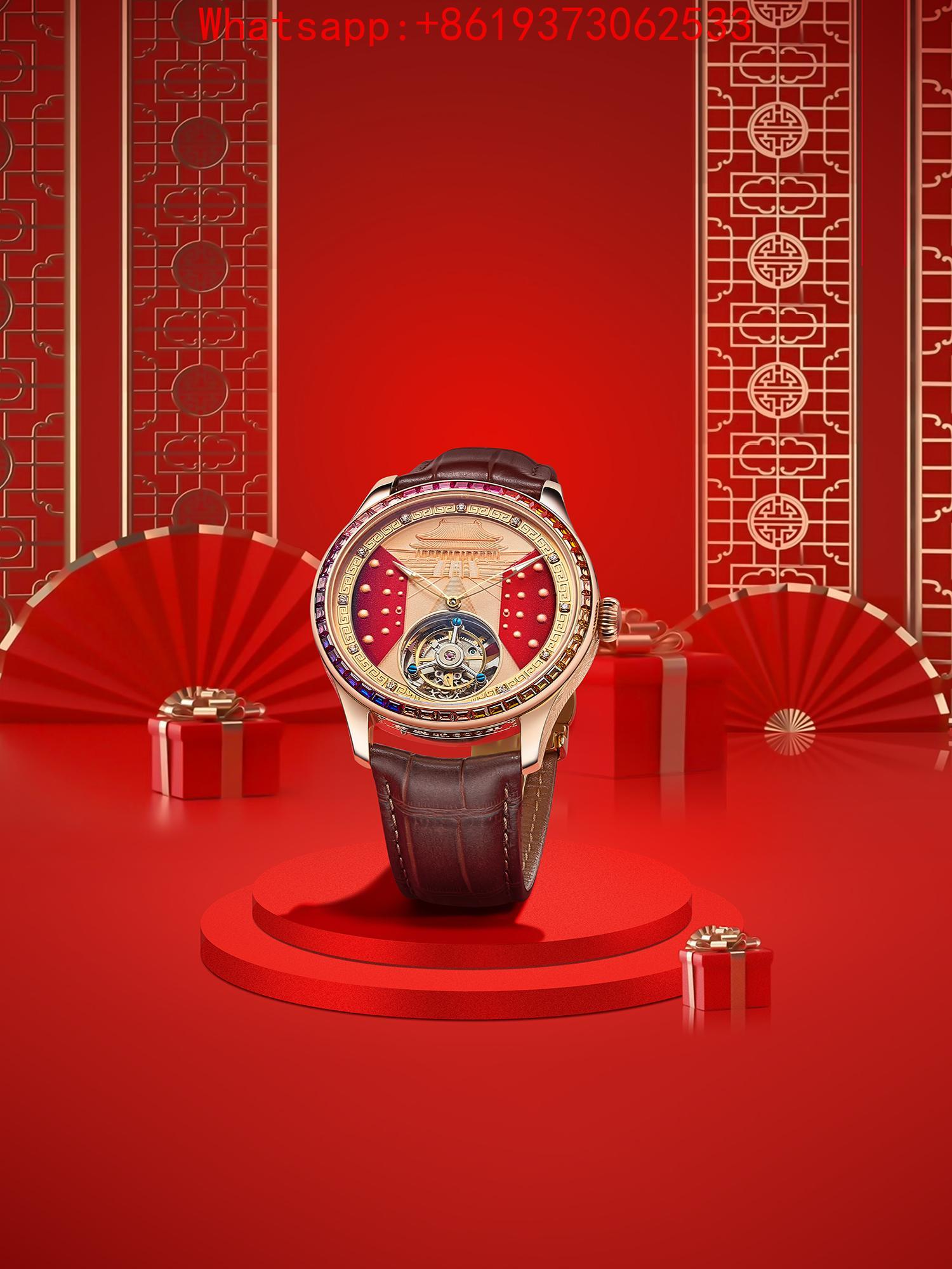 Men's watch with automatic mec - đánh giá và giá Tourbillon Movement Watch