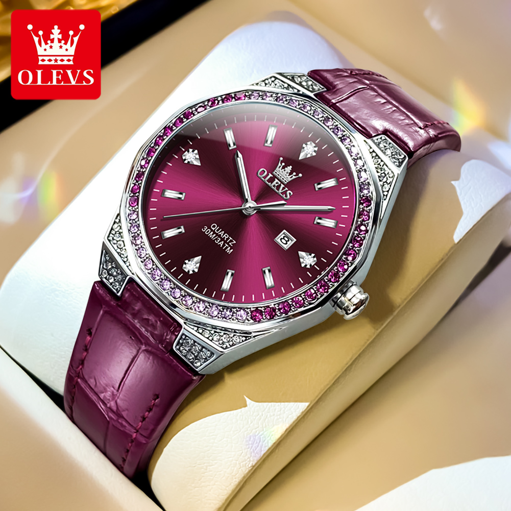 OLEVS Original Women's Watches - đánh giá và giá Luxury Watch With Leather Strap