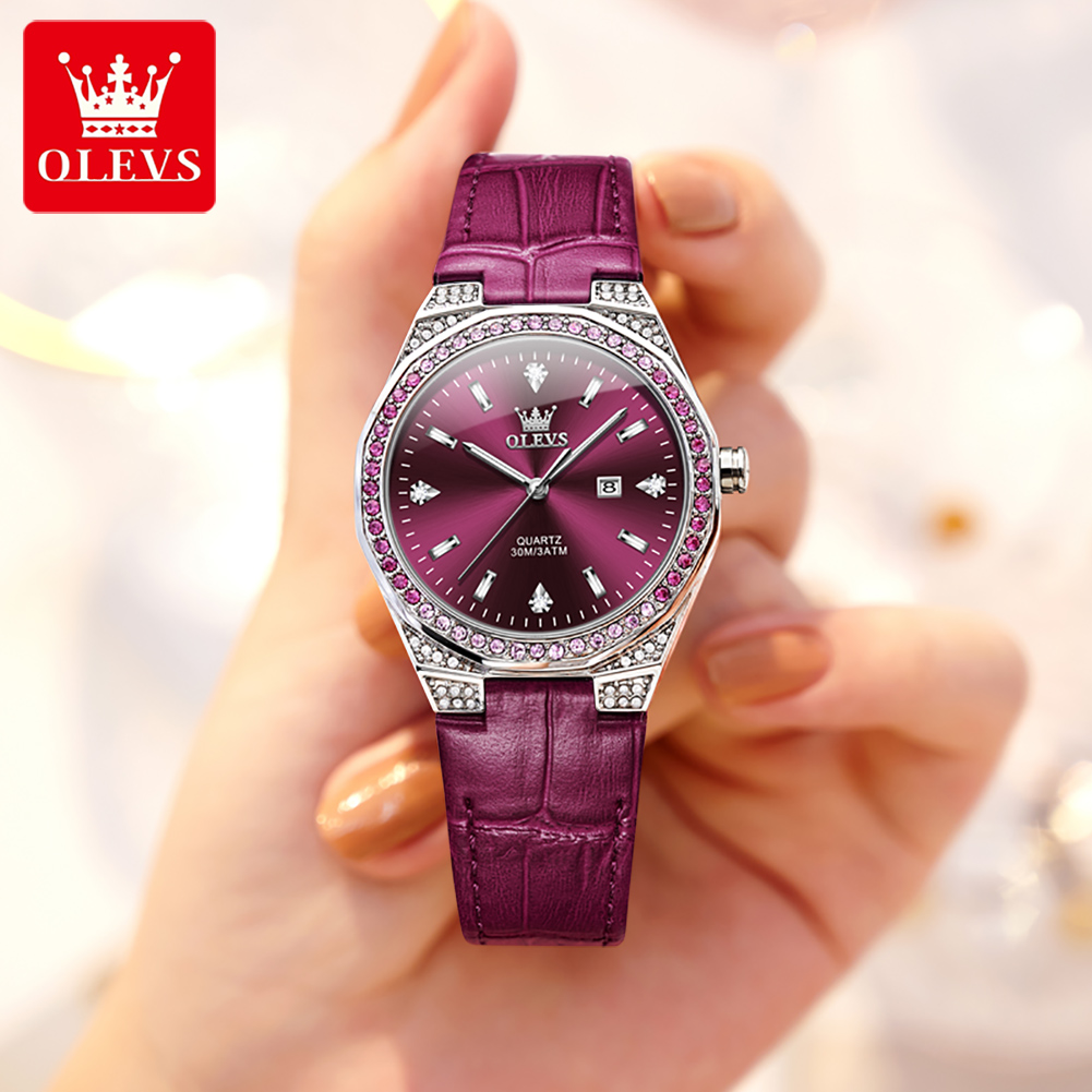 OLEVS Original Women's Watches - đánh giá và giá Luxury Watch With Leather Strap
