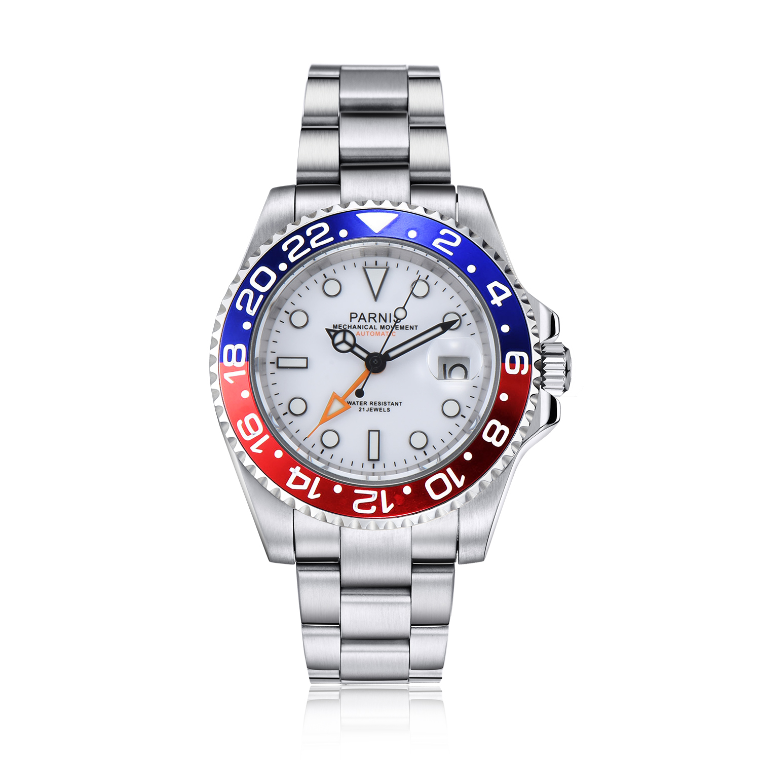 2025 New Parnis 40mm White Dia - đánh giá và giá Luxury Watch White
