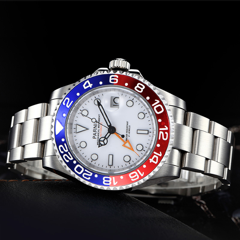 2025 New Parnis 40mm White Dia - đánh giá và giá Luxury Watch White