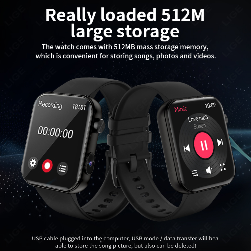 LIGE 512MB Camera Smartwatch 1 - đánh giá và giá Luxury Watch Makes