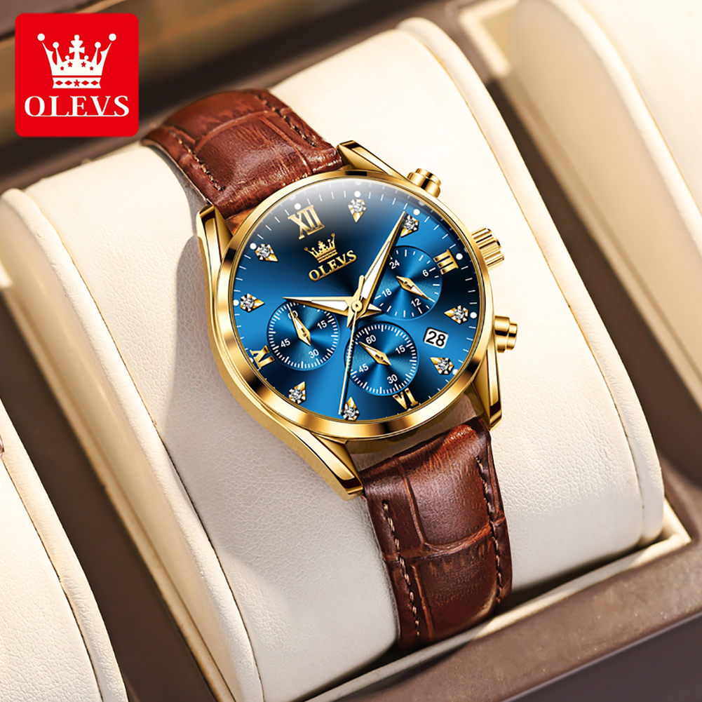 OLEVS 5523 Original Brand Wome - đánh giá và giá Luxury Watch With Leather Strap