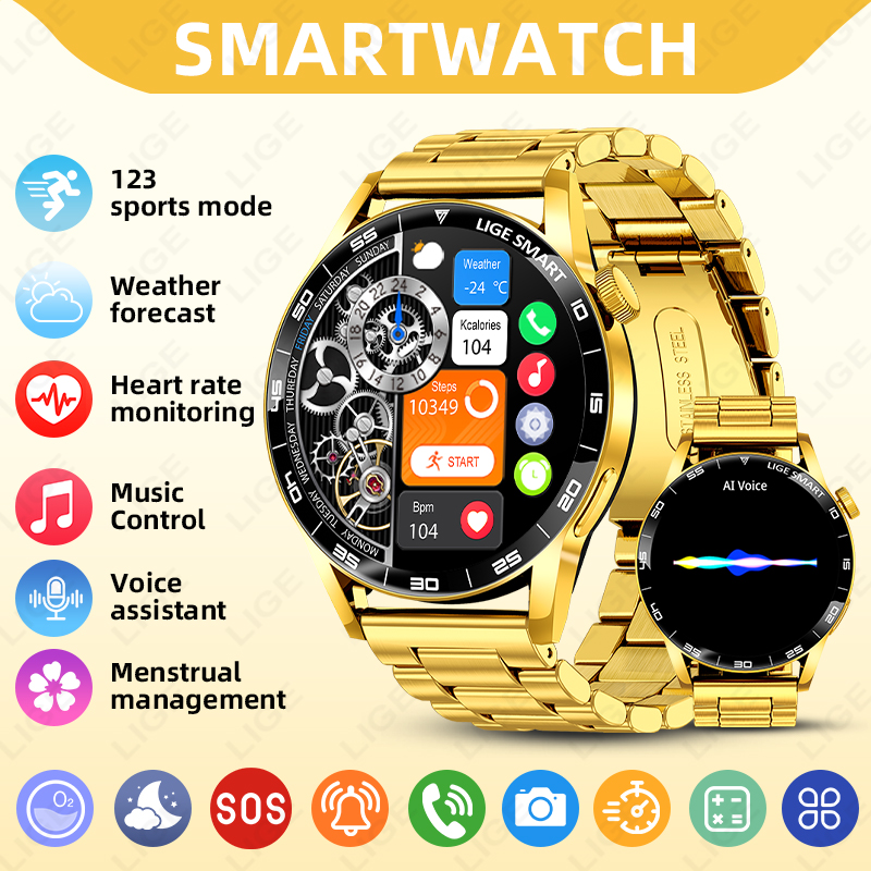 LIGE Luxury Smart Watch For Ma - đánh giá và giá Luxury Watch In The World