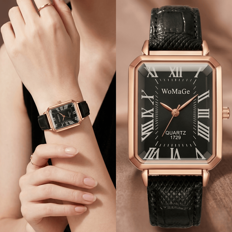Fashion Rectangle Quartz Watch - đánh giá và giá Luxury Watch Female