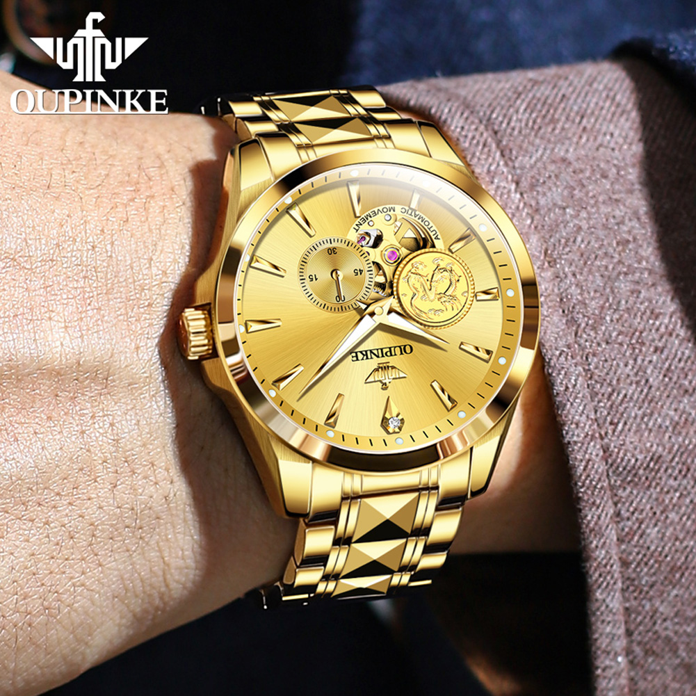OUPINKE Men's Watches Top Bran - đánh giá và giá Luxury Watch Brands Logo