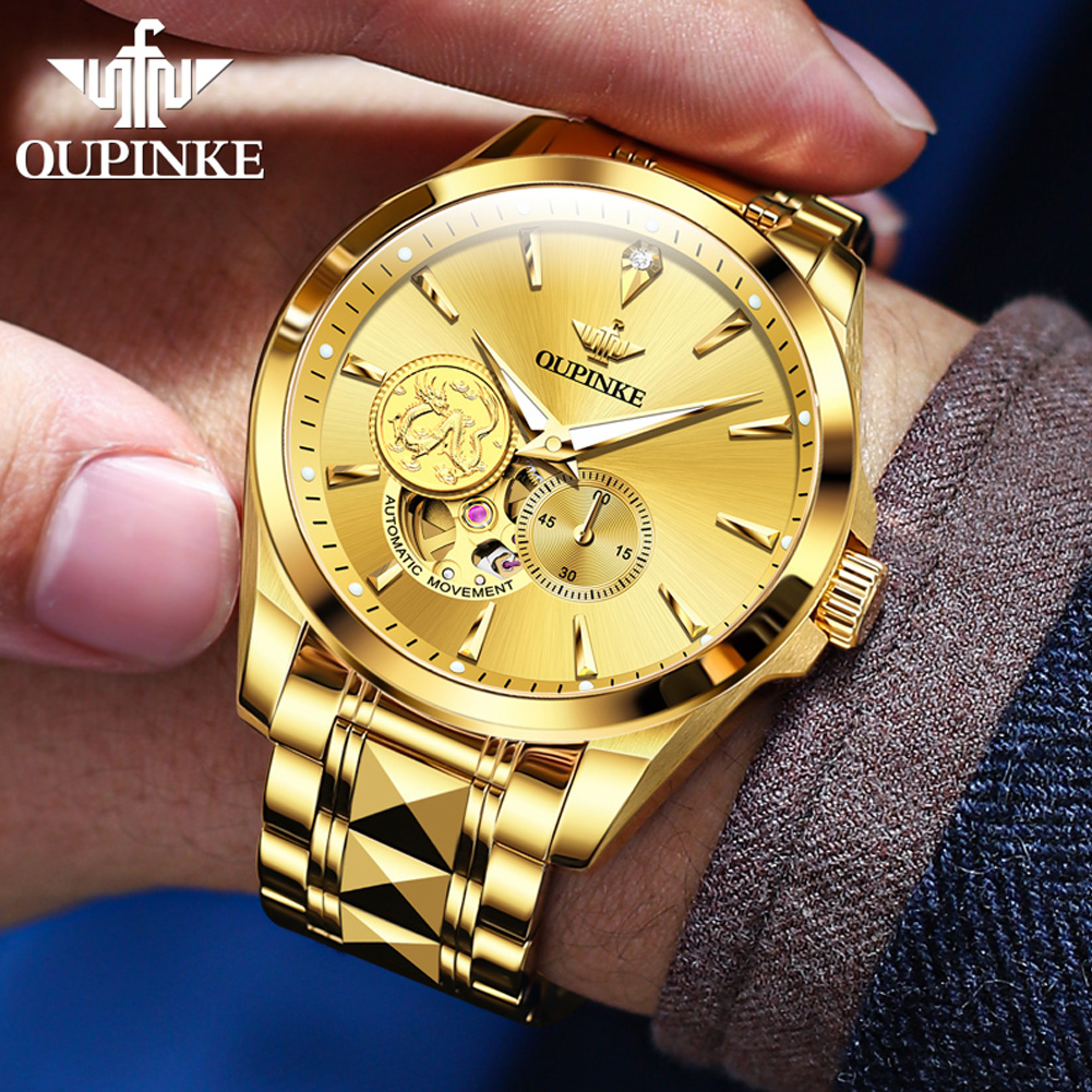 OUPINKE Men's Watches Top Bran - đánh giá và giá Luxury Watch Brands Logo