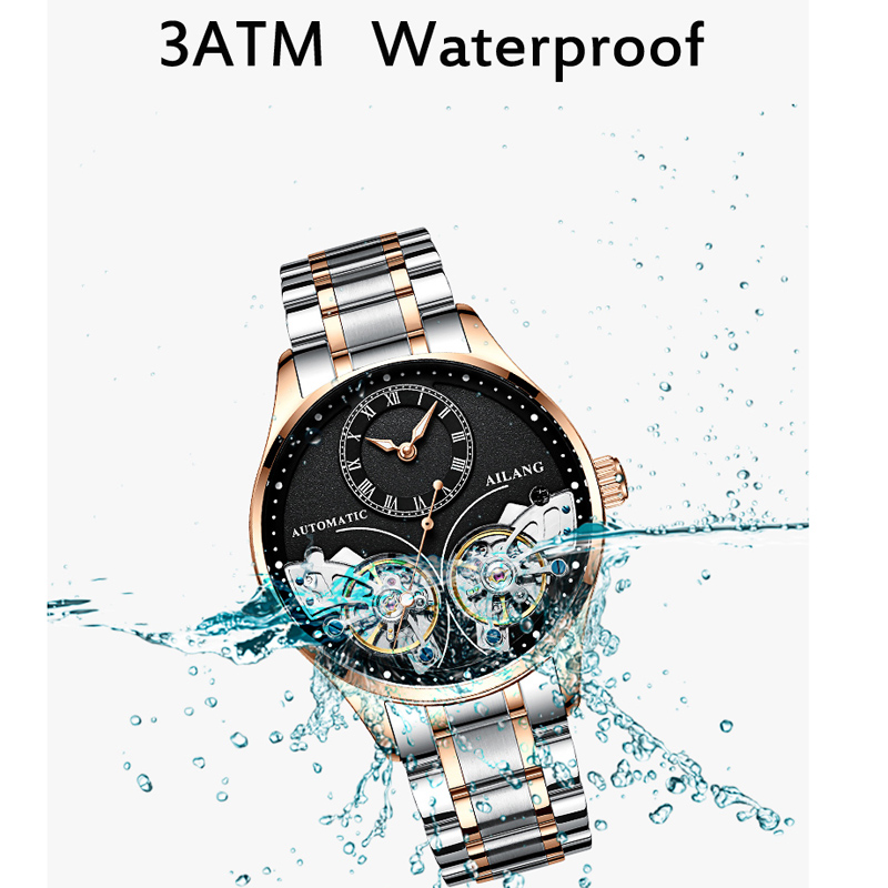 AILANG Brand New Fashion Doubl - đánh giá và giá Tourbillon Movement Watch