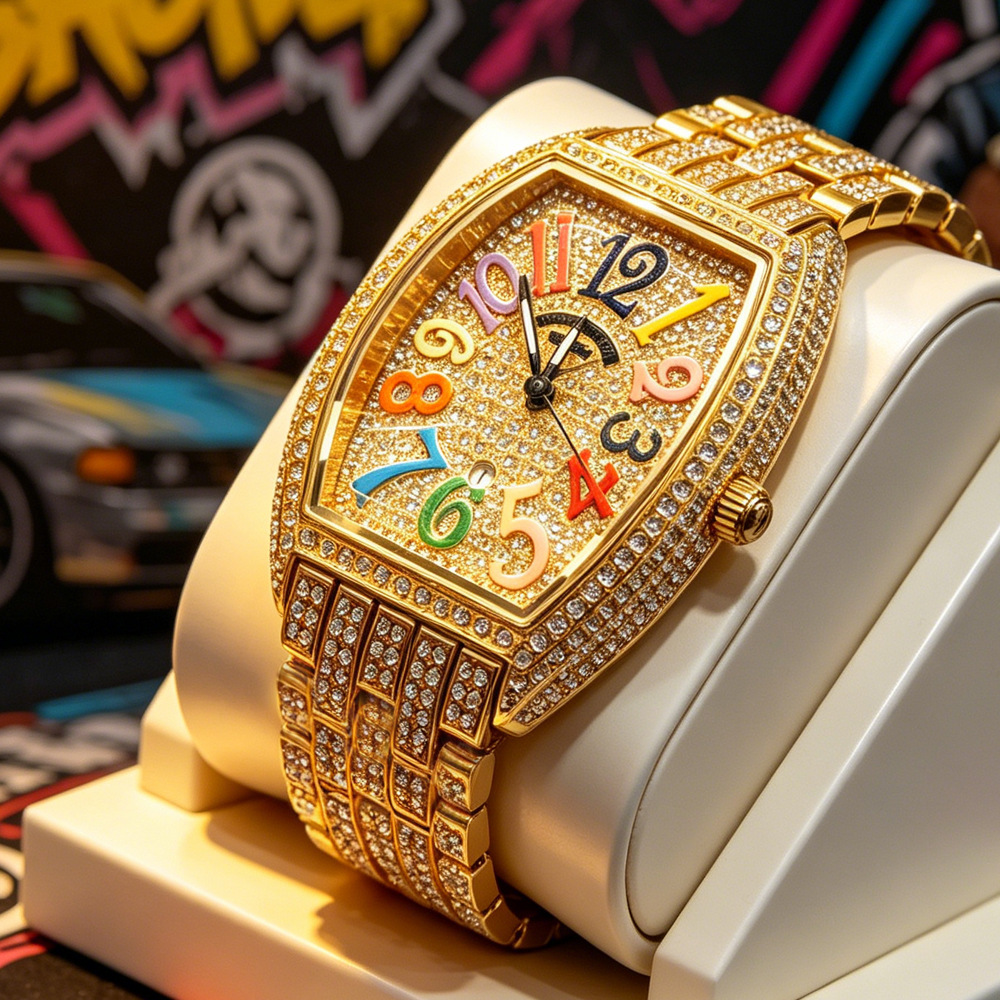 Tonneau NO Logo Full Diamond H - đánh giá và giá Luxury Watch Brands Logo