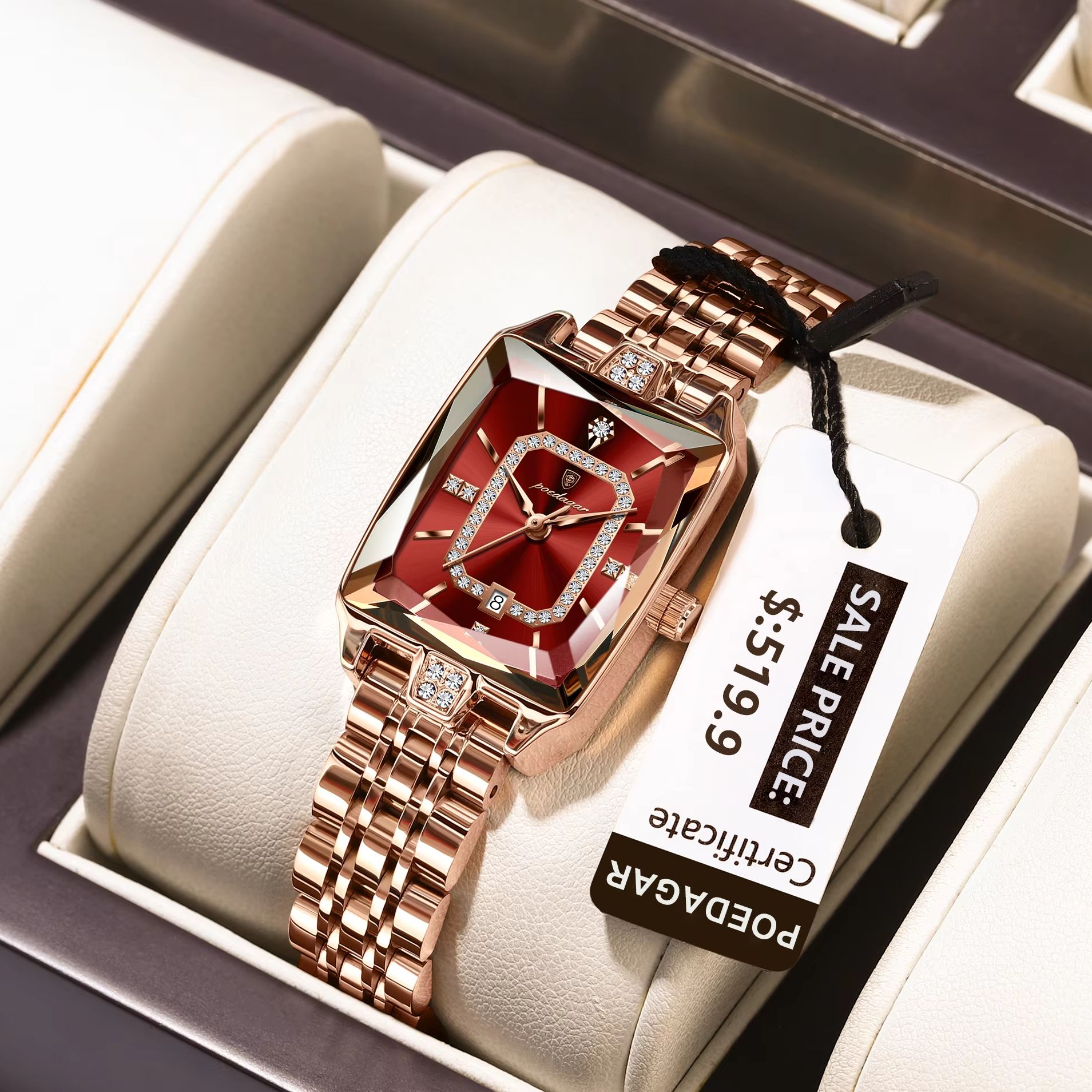 POEDAGAR Fashion Elegant Women - đánh giá và giá Luxury Women'S Watch