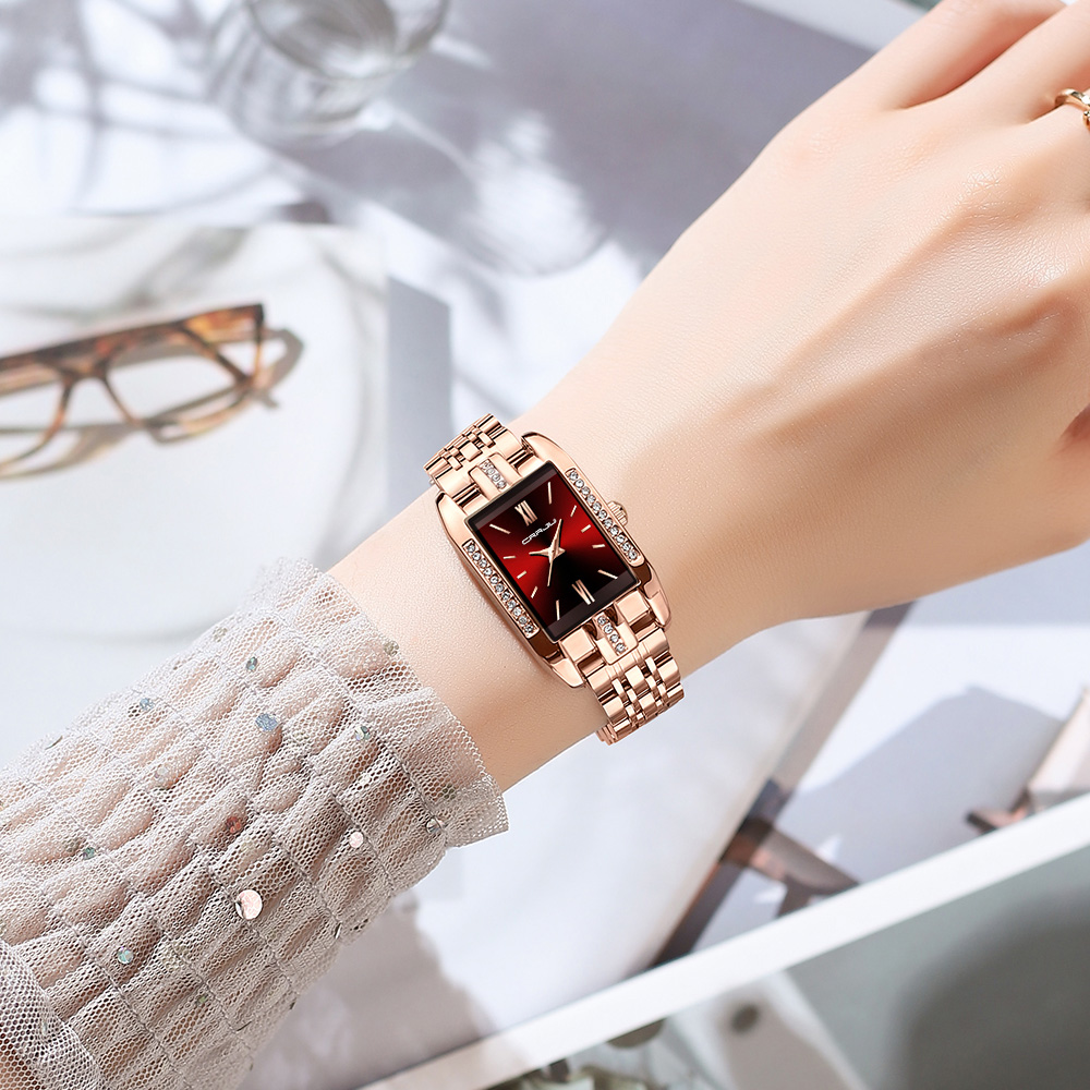 CRRJU Luxury Square Watch for  - đánh giá và giá Luxury Women'S Watch