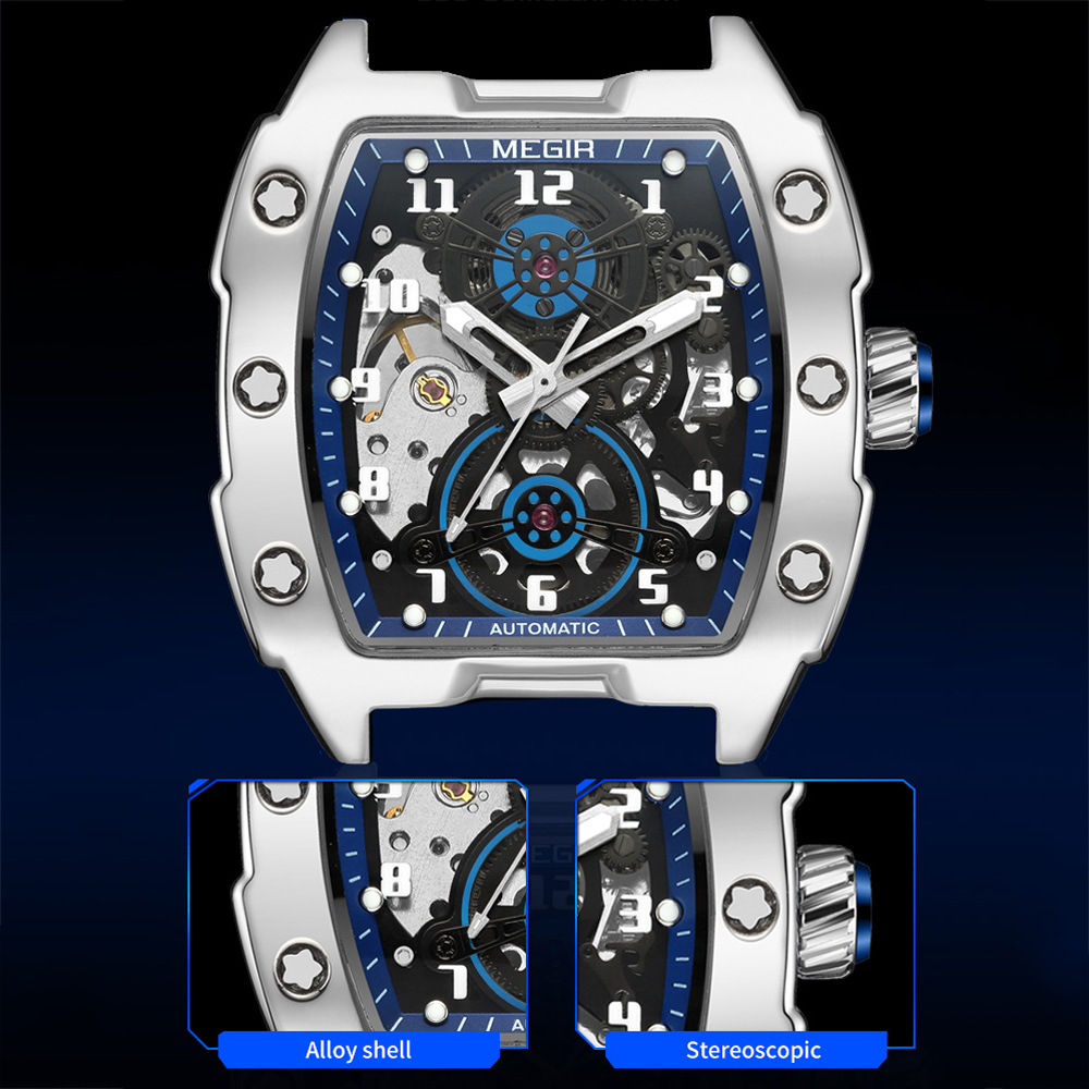 MEGIR Fashion Sport Alloy Case - đánh giá và giá Tourbillon Movement Watch