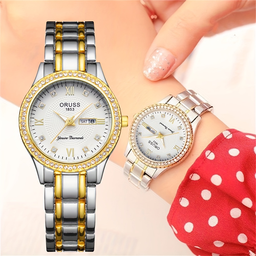 Women's watch room Gold with w - đánh giá và giá Luxury Watch White
