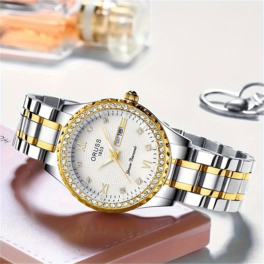 Women's watch room Gold with w - đánh giá và giá Luxury Watch White