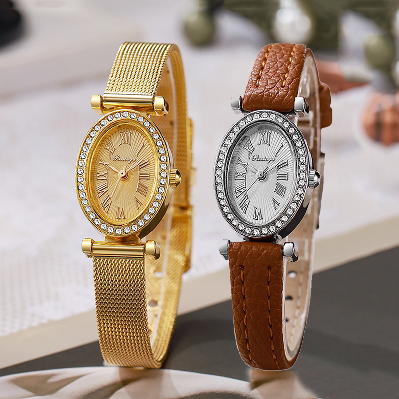 Luxury Watch Women Fashion Ova - đánh giá và giá Luxury Watch With Leather Strap