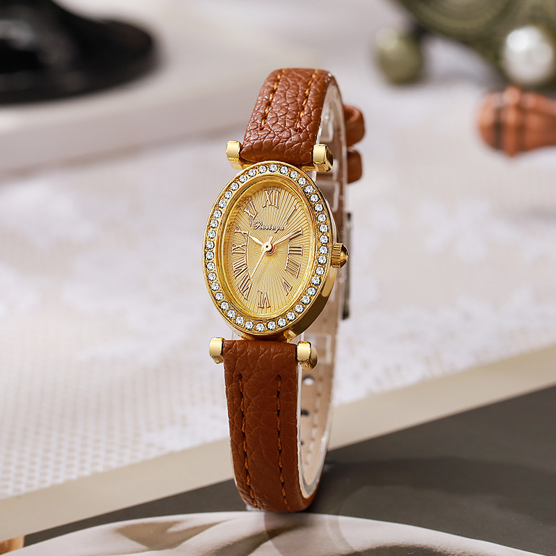 Luxury Watch Women Fashion Ova - đánh giá và giá Luxury Watch With Leather Strap