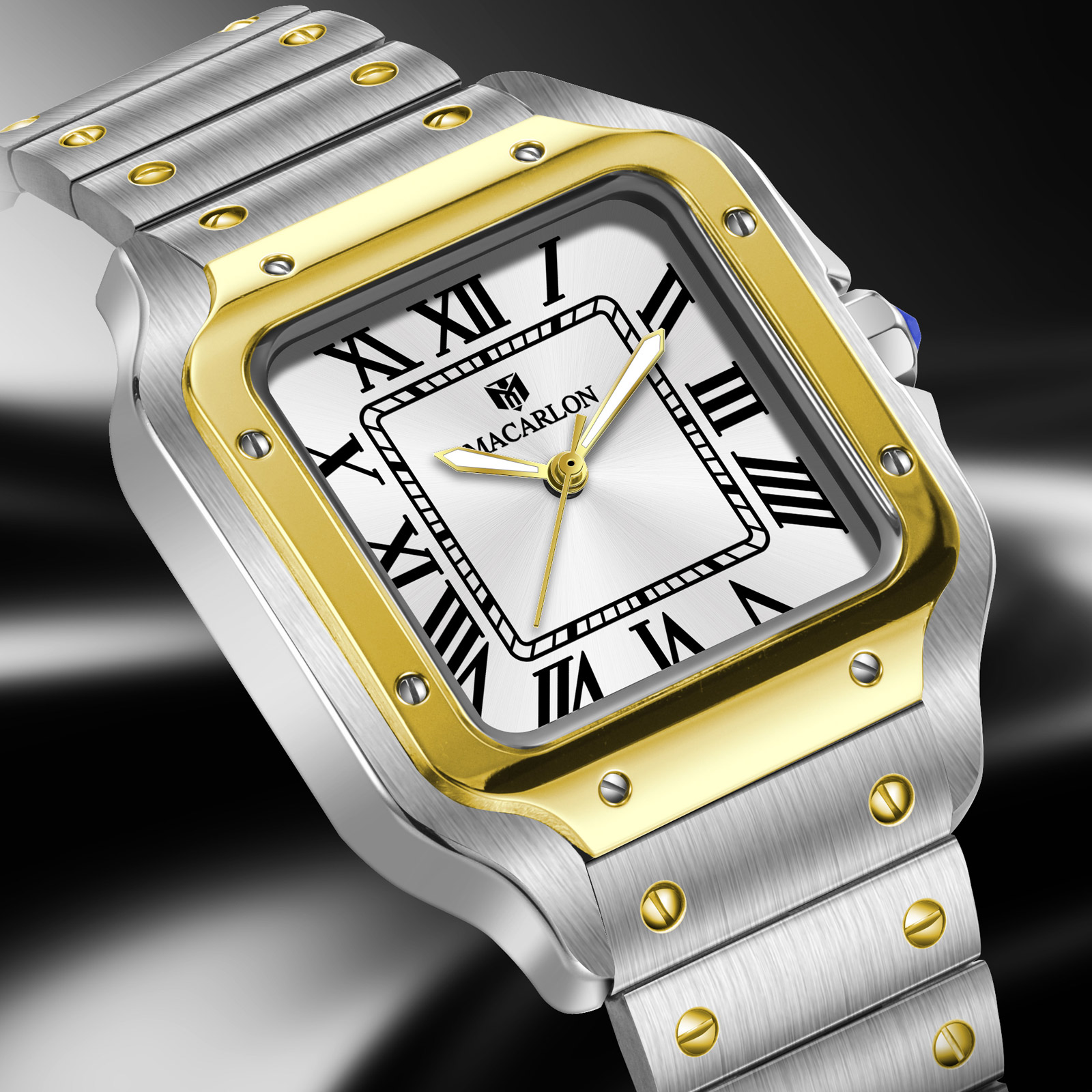 MACARLON Square Men's Automati - đánh giá và giá Luxury Watch In China