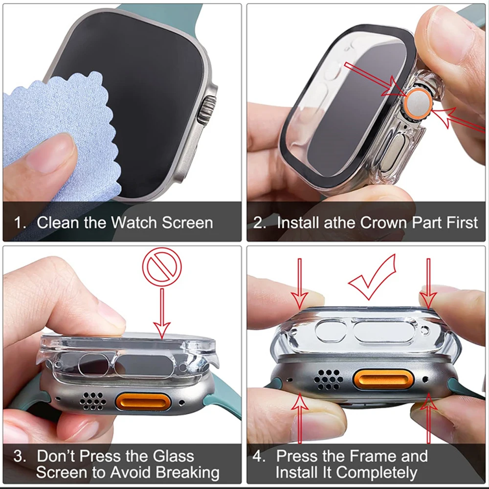 Glass+case For Apple Watch Ult - đánh giá và giá Luxury Watch Ap